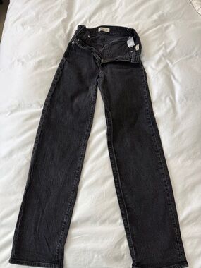 Madewrll Black Straight-Leg Jeans